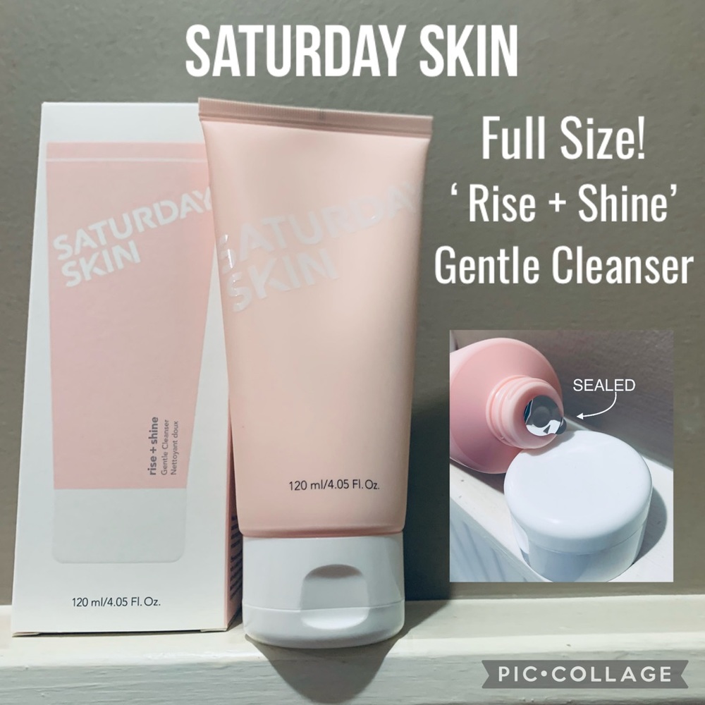NWT Full Size! SATURDAY SKIN ‘Rise + Shine’ Gentle Face Cleanser
